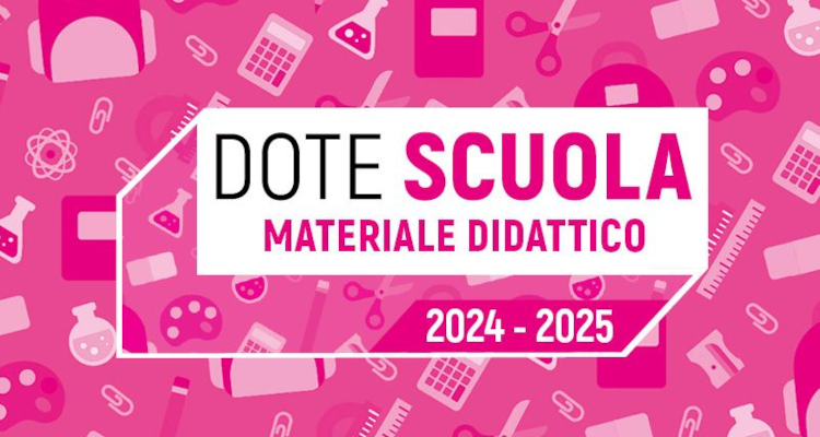 Immagine Dote Scuola – componente Materiale Didattico a.s. 2024/2025 e Borse di studio statali a.s. 2023/2024